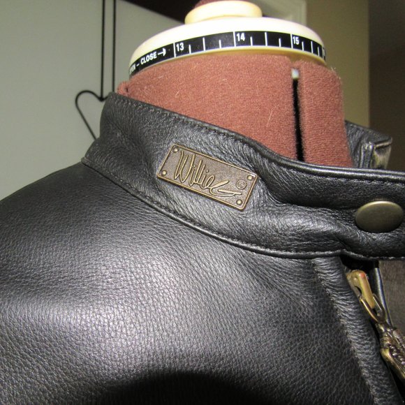 WOMEN'S WILLIE G HARLEY DAVIDSON LEATHER JACKET SIZE W/M - Picture 8 of 16